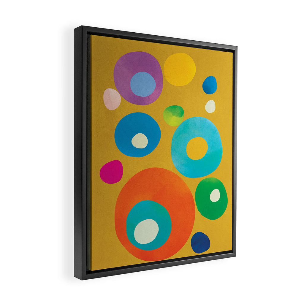 Mid-Century Abstract Balance 16 Framed Canvas Print Gallery Image 2