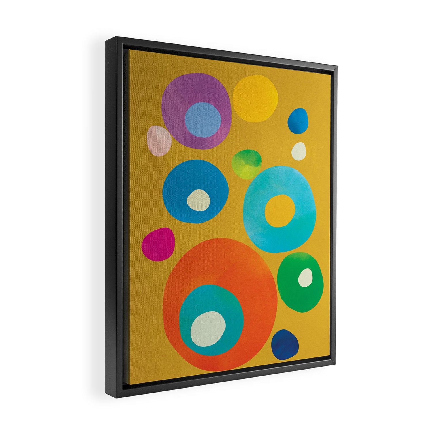 Mid-Century Abstract Balance 16 Framed Canvas Print Gallery Image 2