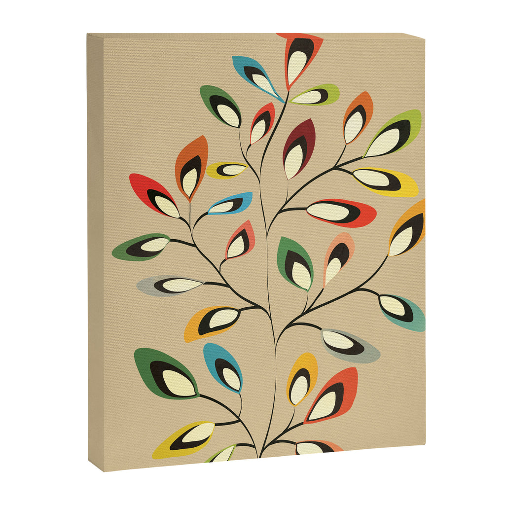 Mid-Century Abstract Branch 02 Canvas Print Gallery Image 6