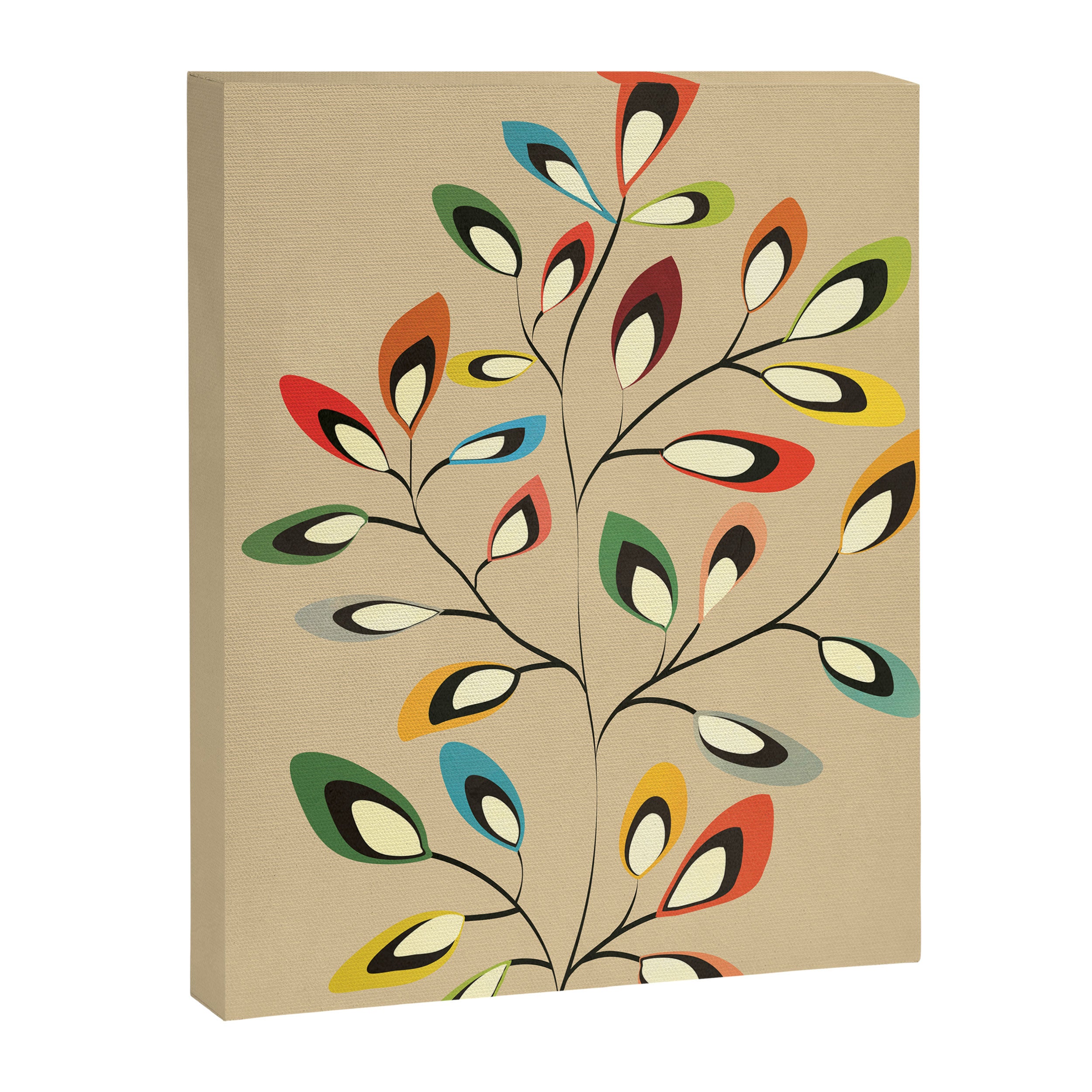Mid-Century Abstract Branch 02 Canvas Print Gallery Image 6