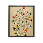 Mid-Century Abstract Branch 02 Framed Canvas Print Gallery Image 6