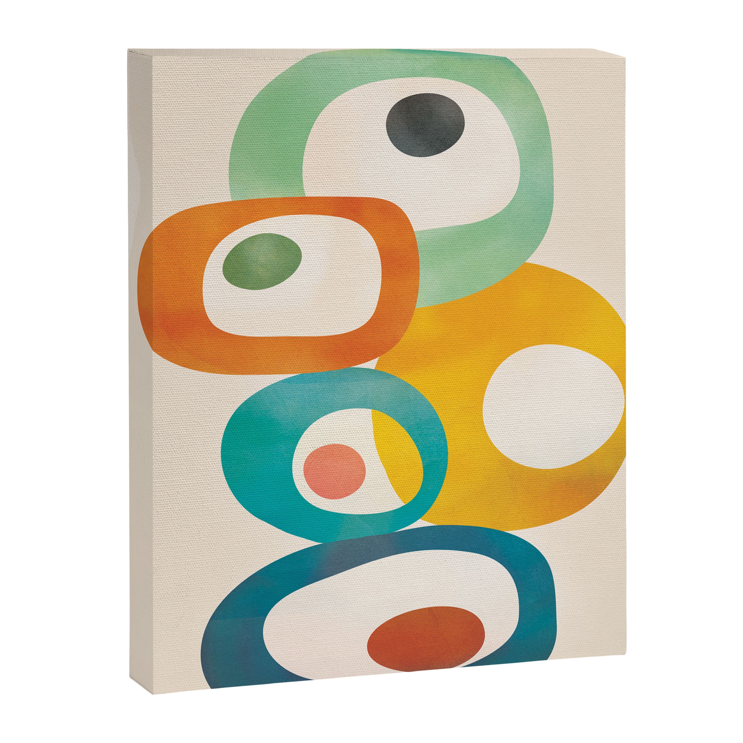 Mid-Century Modern Abstract Art 02 Canvas Print Gallery Image 6