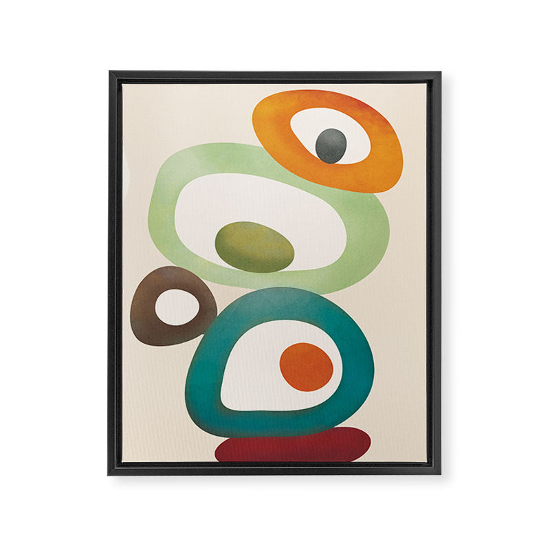 Mid-Century Modern Abstract Art 03 Framed Canvas Print Gallery Image 6