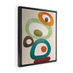 Mid-Century Modern Abstract Art 03 Framed Canvas Print Gallery Image 2