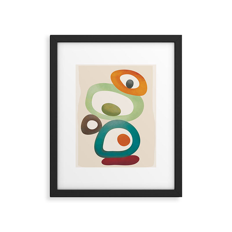 Mid-Century Modern Abstract Art 03 Framed Art Print Gallery Image 5