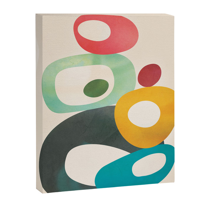 Mid-Century Modern Abstract Art 05 Canvas Print Gallery Image 1