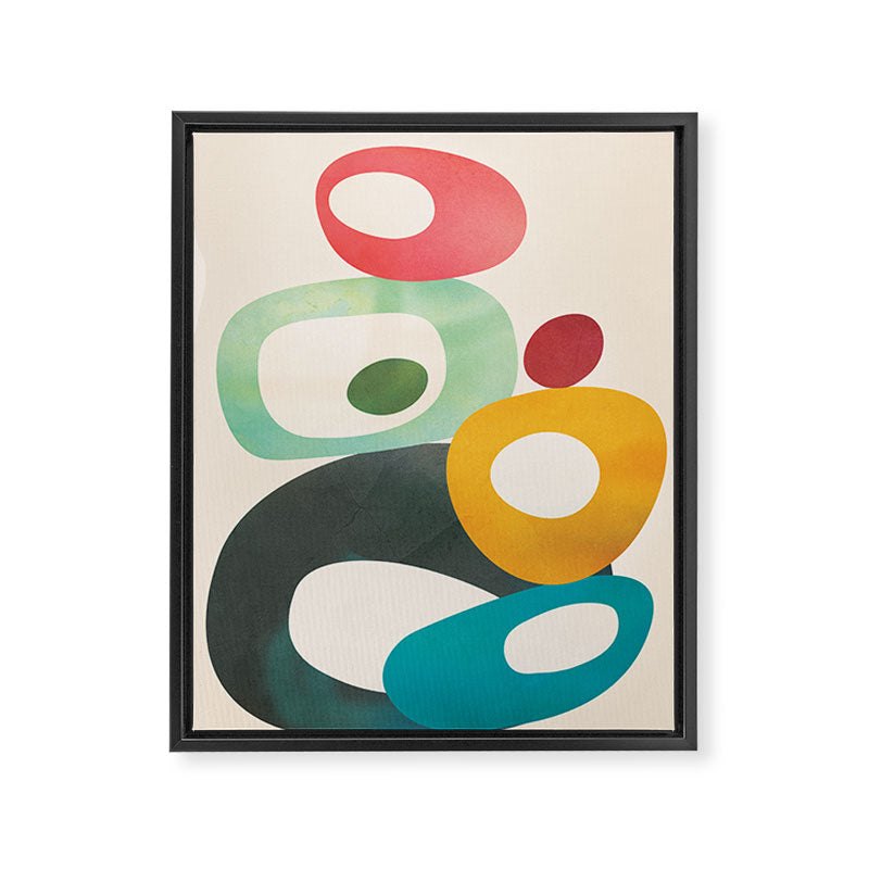 Mid-Century Modern Abstract Art 05 Framed Canvas Print Gallery Image 6