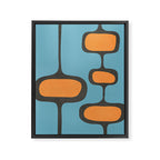 Mid-Century Modern Abstract Art 17 Framed Canvas Print Gallery Image 6