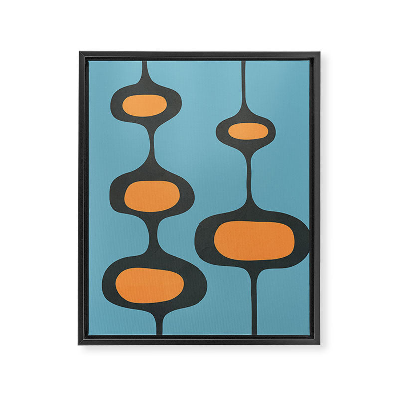 Mid-Century Modern Abstract Art 18 Framed Canvas Print Gallery Image 6