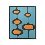 Mid-Century Modern Abstract Art 18 Framed Canvas Print Gallery Image 6