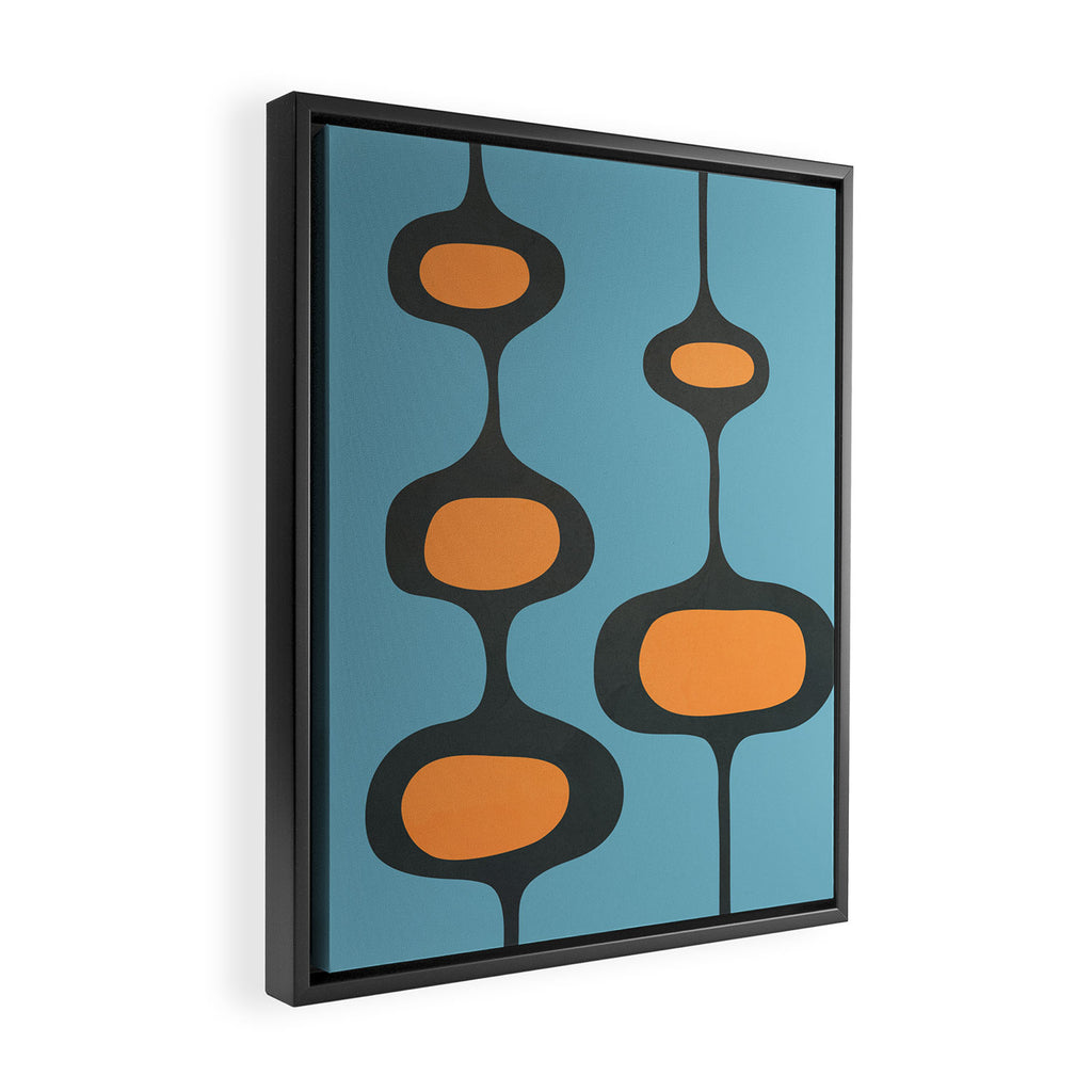 Mid-Century Modern Abstract Art 18 Framed Canvas Print Gallery Image 2