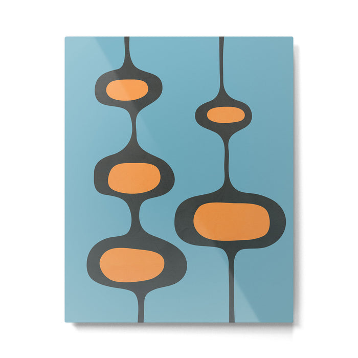 Mid-Century Modern Abstract Art 18 Metal Print Gallery Image 1