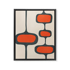 Mid-Century Modern Abstract Art 27 Framed Canvas Print Gallery Image 6