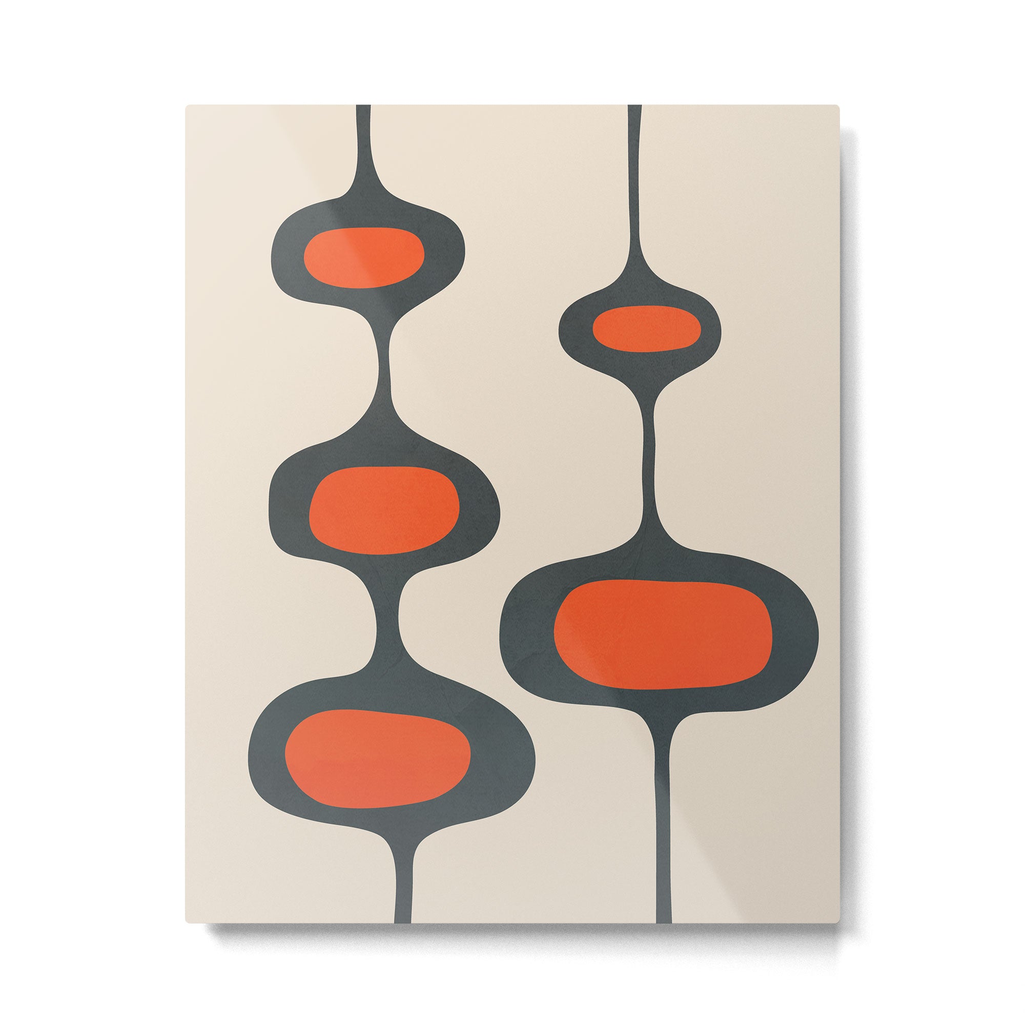 Mid-Century Modern Abstract Art 28 Metal Print Gallery Image 4