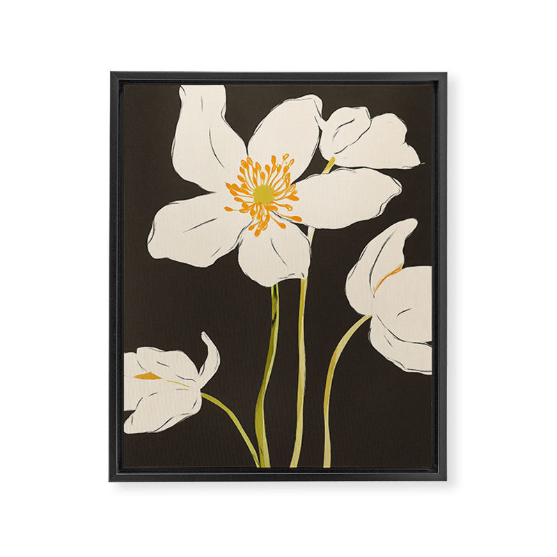 Midnight Bloom Framed Canvas Print Gallery Image 6