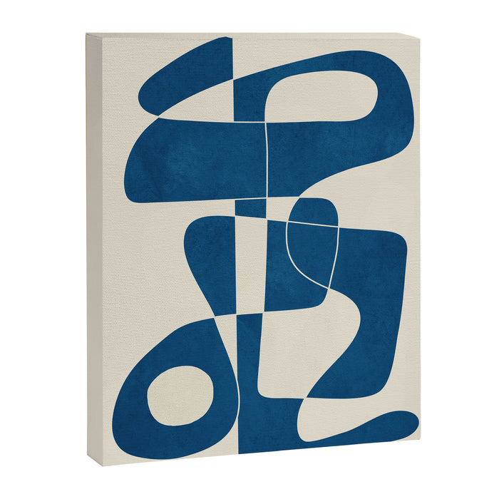 Minimal Abstract Cobalt Canvas Print Gallery Image 1
