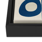 Minimal Abstract Cobalt Framed Canvas Print Gallery Image 3