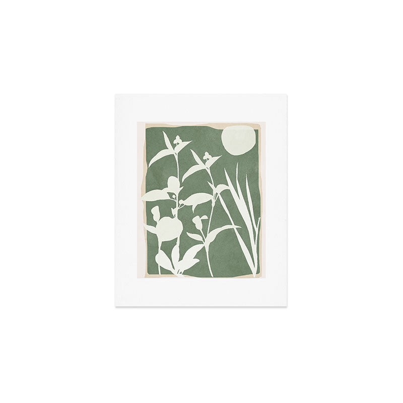Minimal Abstract Leaves 10 Art Print Gallery Image 1
