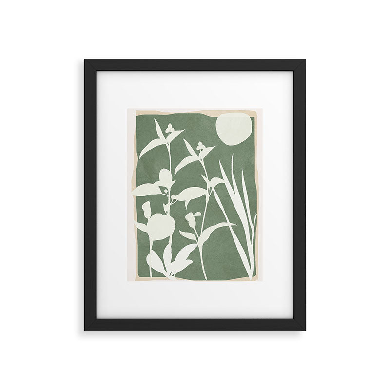 Minimal Abstract Leaves 10 Framed Art Print Gallery Image 5