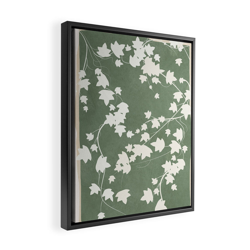 Minimal Abstract Leaves 12 Framed Canvas Print Gallery Image 2