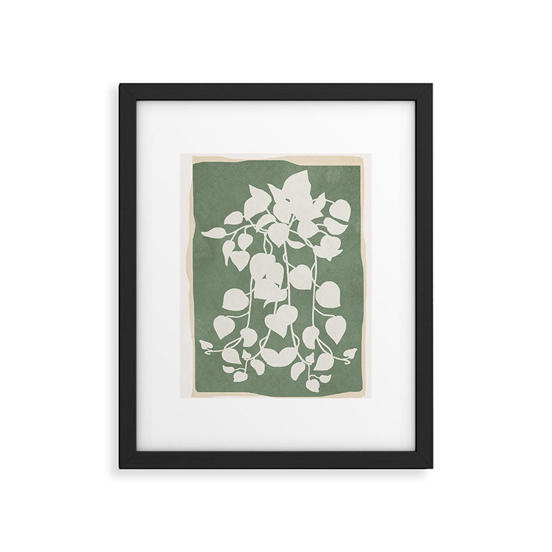 Minimal Abstract Leaves 16 Framed Art Print Gallery Image 5