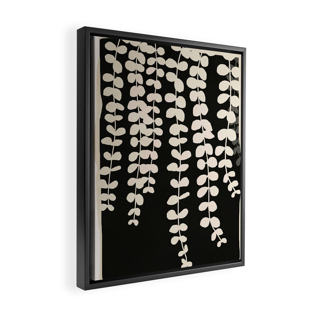 Minimal Abstract Leaves 17 Framed Canvas Print Gallery Image 2