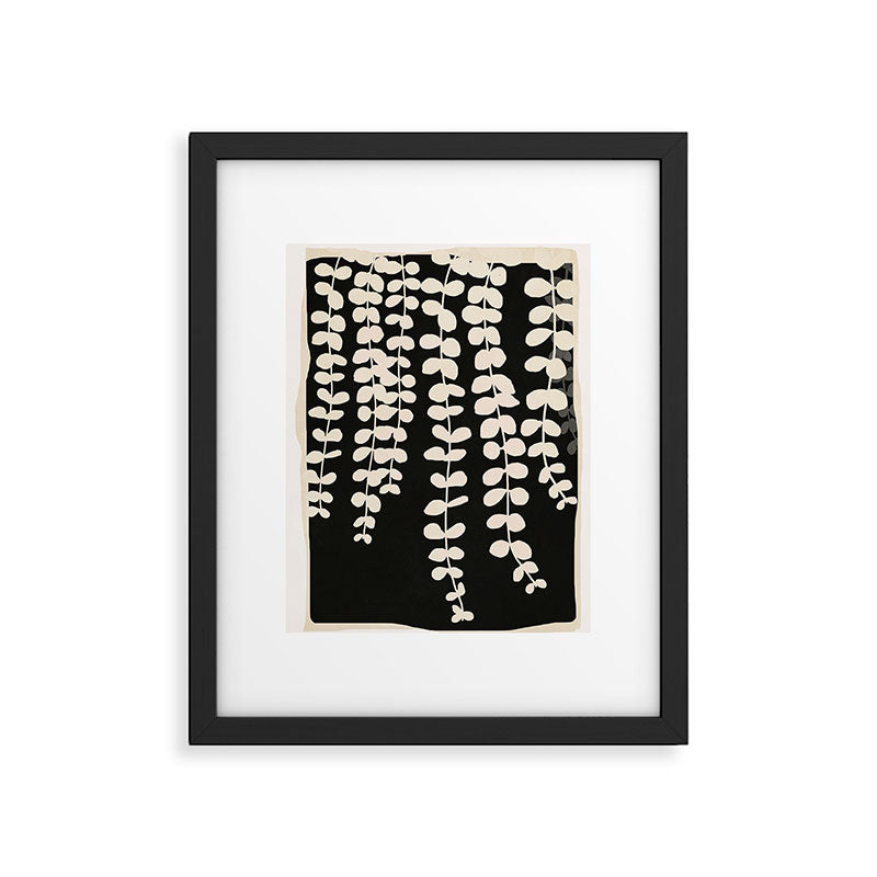 Minimal Abstract Leaves 17 Framed Art Print Gallery Image 5