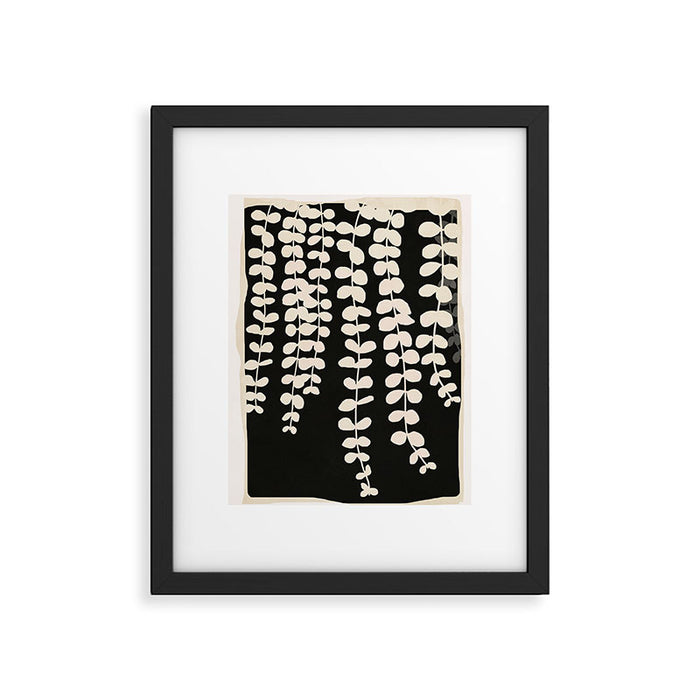 Minimal Abstract Leaves 17 Framed Art Print Gallery Image 1