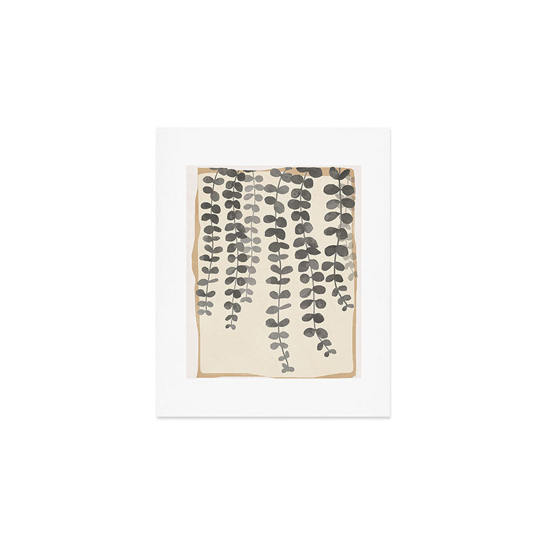 Minimal Abstract Leaves 19 Art Print Gallery Image 1