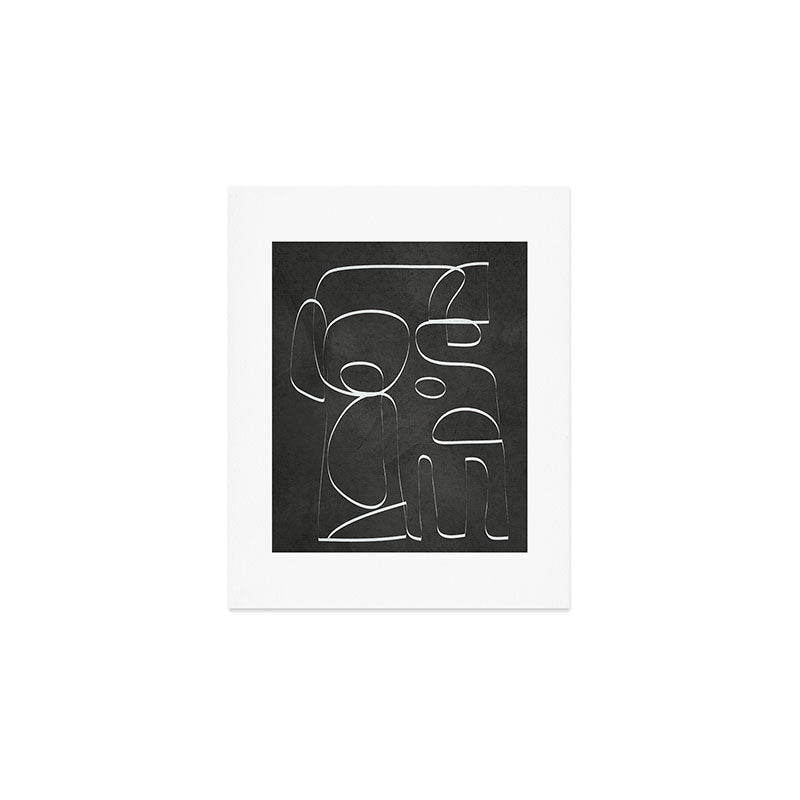 Minimal Abstract Line II Art Print Gallery Image 1