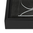 Minimal Abstract Line II Framed Canvas Print Gallery Image 3