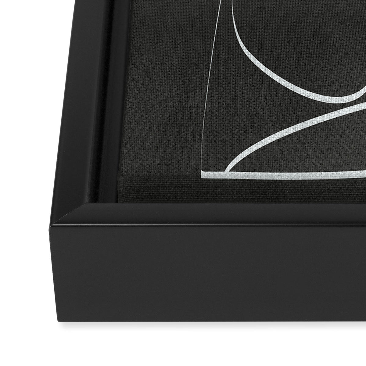 Minimal Abstract Line II Framed Canvas Print Gallery Image 3