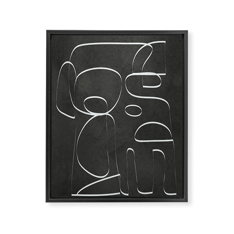 Minimal Abstract Line II Framed Canvas Print Gallery Image 6