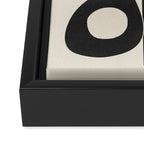 Minimal Abstract Noir Framed Canvas Print Gallery Image 3