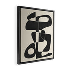 Minimal Abstract Noir Framed Canvas Print Gallery Image 2