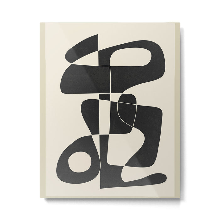 Minimal Abstract Noir Metal Print Gallery Image 1