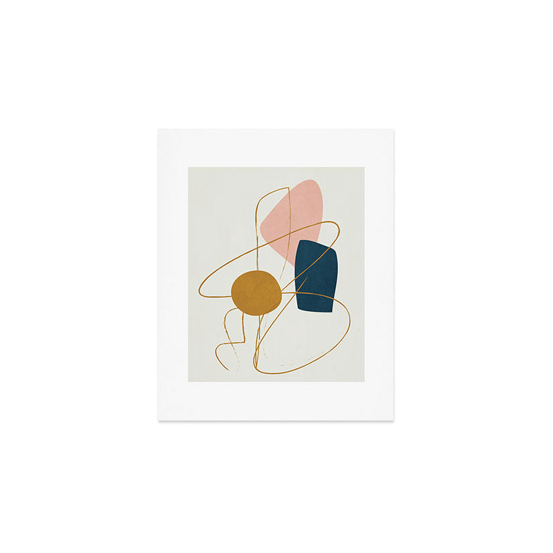 Minimal Abstract Shapes No 46 Art Print Gallery Image 1