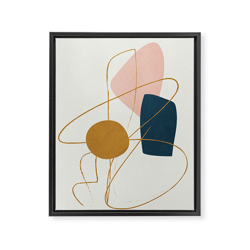 Minimal Abstract Shapes No 46 Framed Canvas Print Gallery Image 6