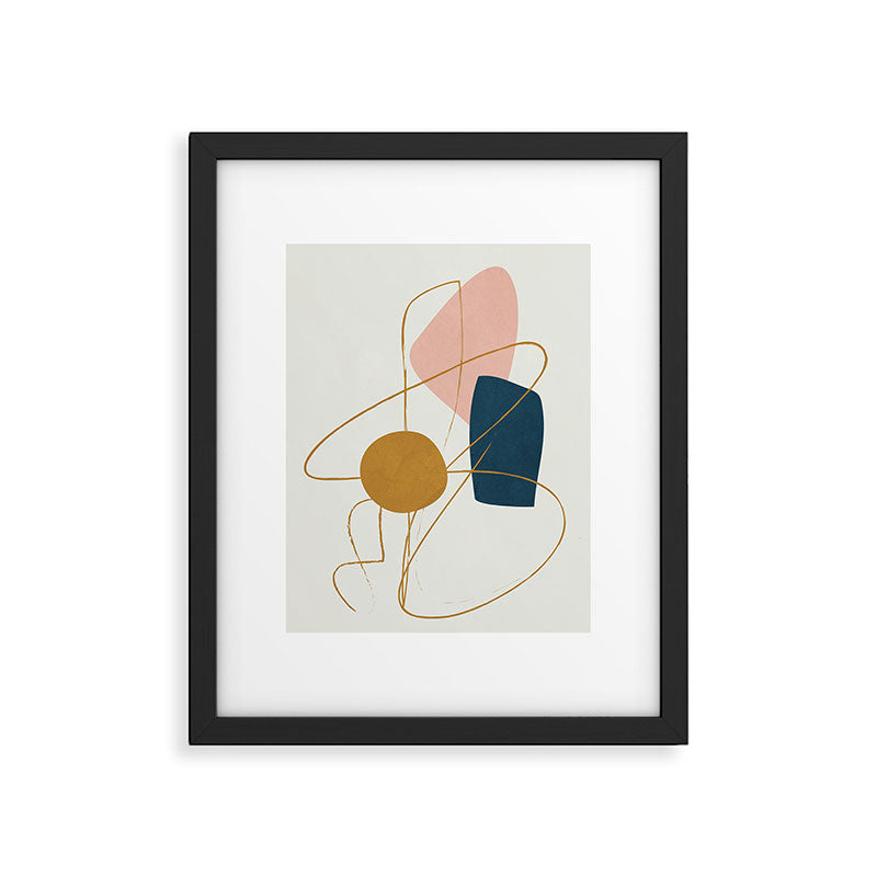 Minimal Abstract Shapes No 46 Framed Art Print Gallery Image 4