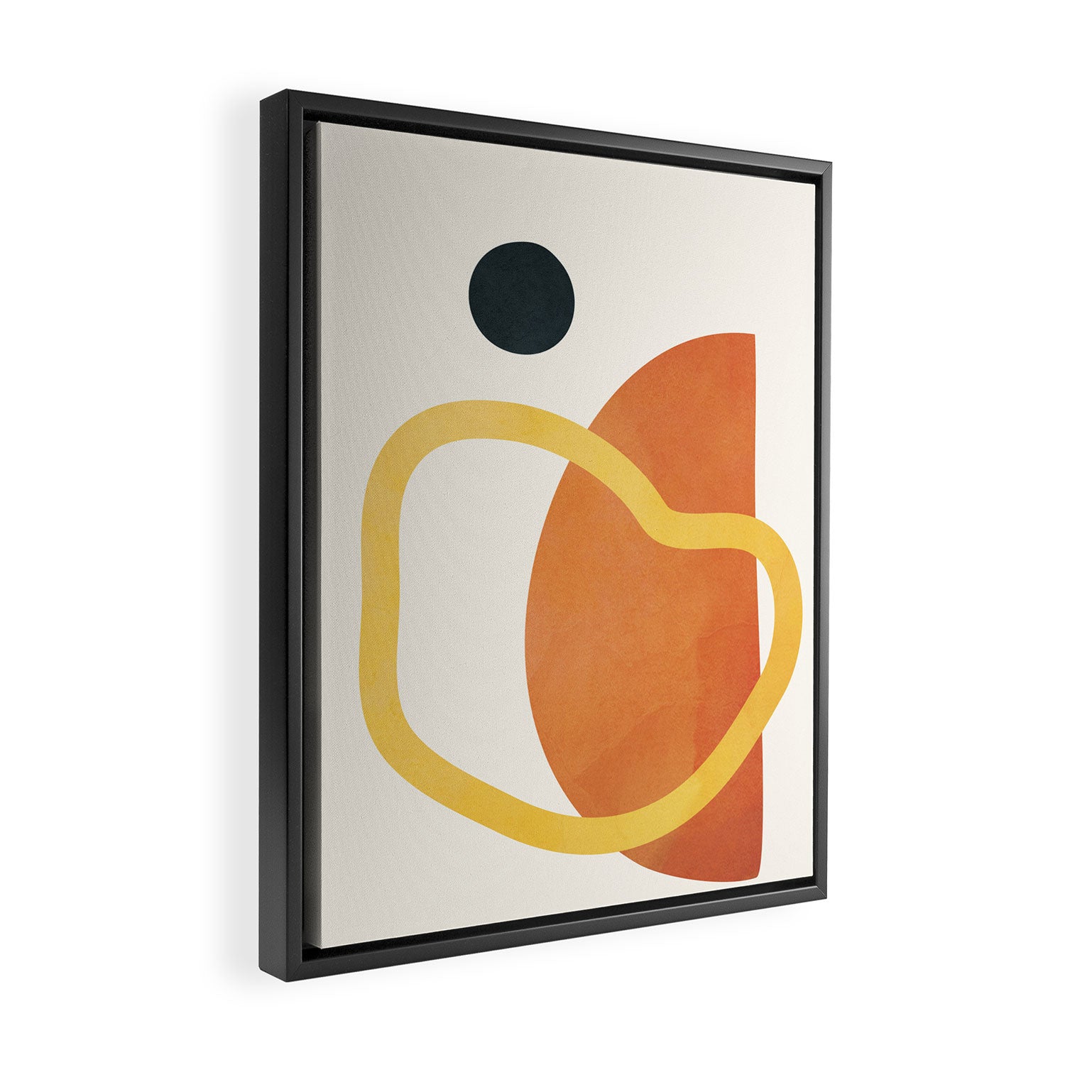 Minimal Abstract Shapes No.40 Framed Canvas Print Gallery Image 2