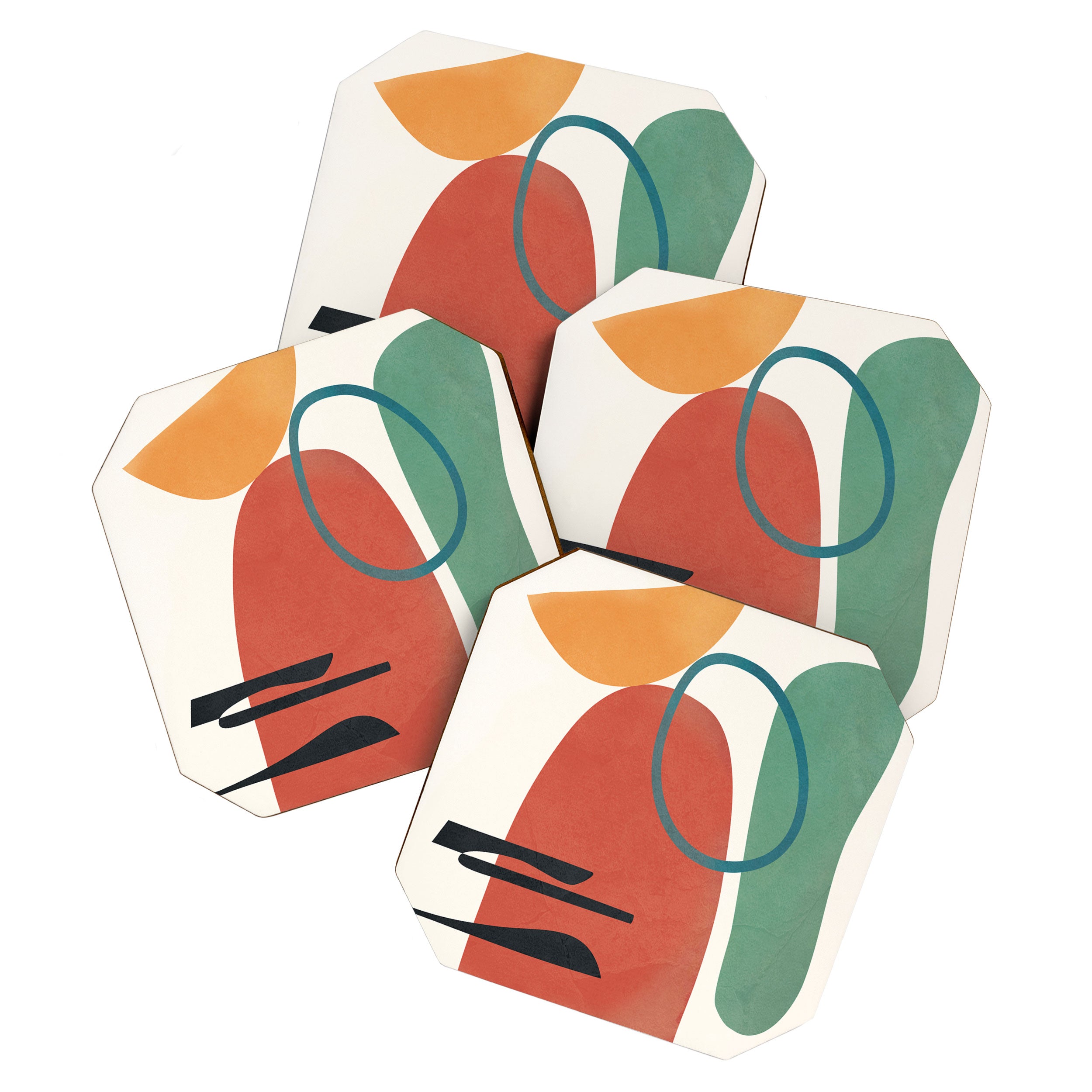 Minimal Abstract Shapes No.41 Coaster Gallery Image 1