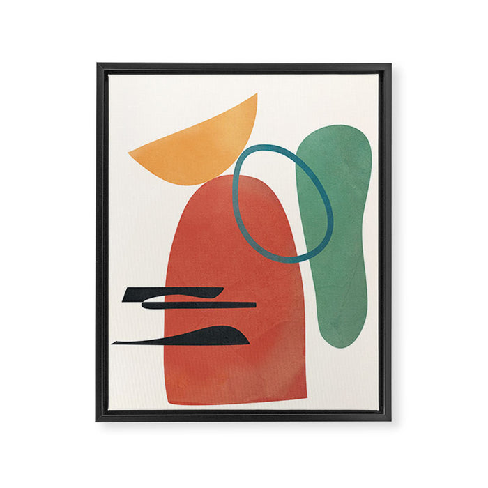 Minimal Abstract Shapes No.41 Framed Canvas Print Gallery Image 1