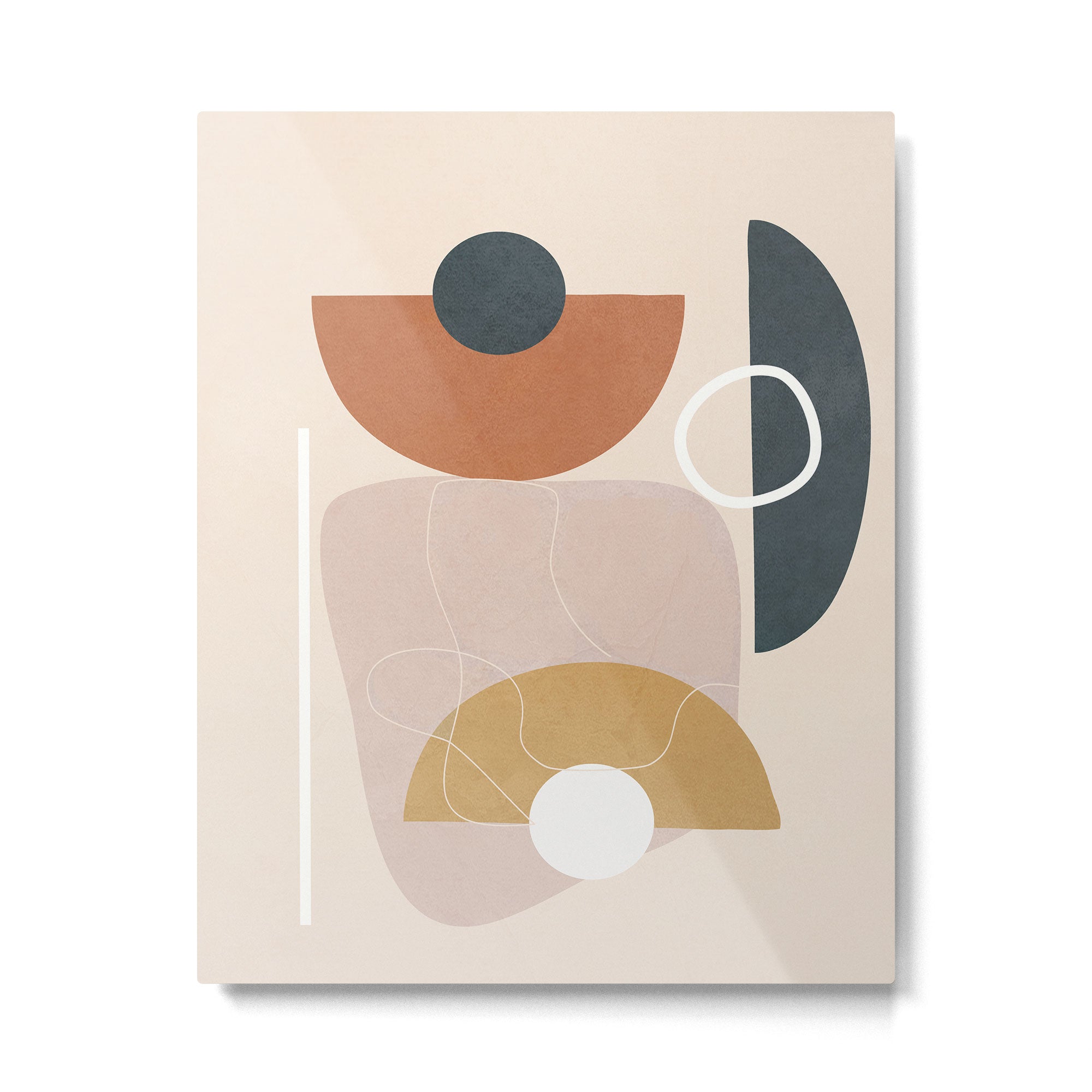 Minimal Abstract Shapes No.56 Metal Print Gallery Image 4