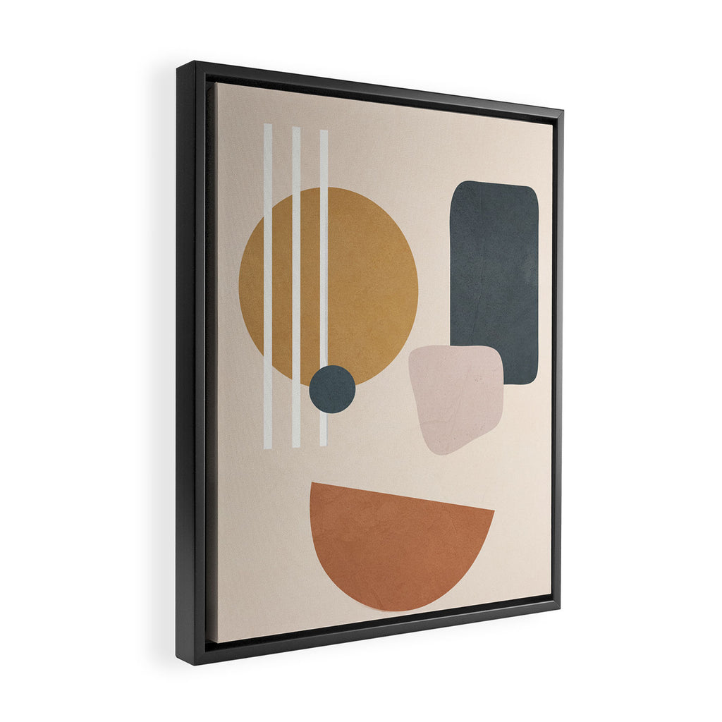 Minimal Abstract Shapes No.58 Framed Canvas Print Gallery Image 2