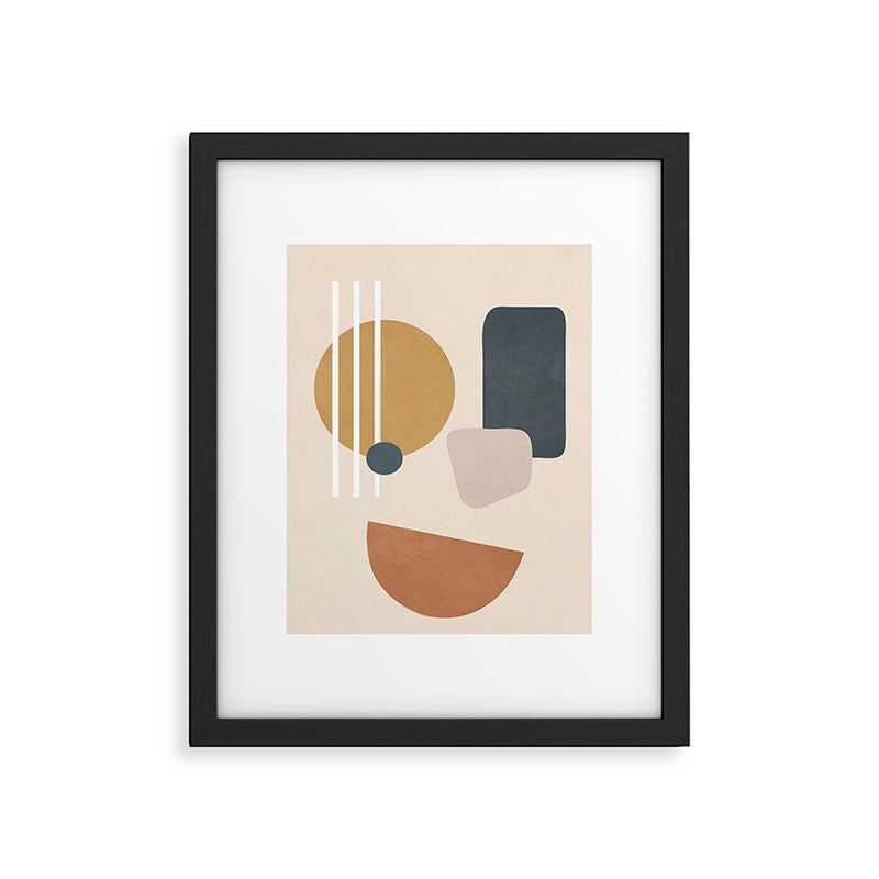 Minimal Abstract Shapes No.58 Framed Art Print Gallery Image 5