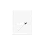 Minimal Cat on a Line Art Print Gallery Image 1