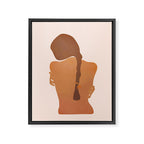 Minimal Female Figure Framed Canvas Print Gallery Image 6