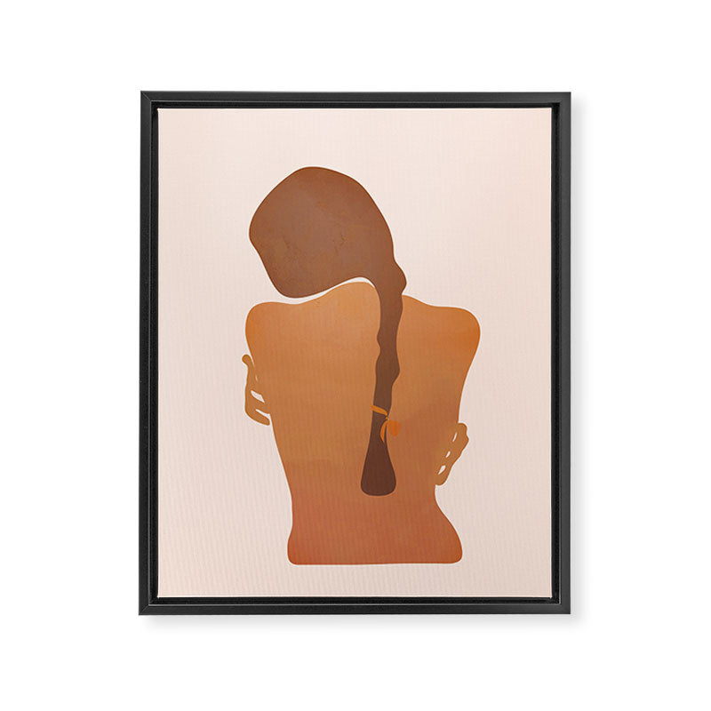 Minimal Female Figure Framed Canvas Print Gallery Image 6