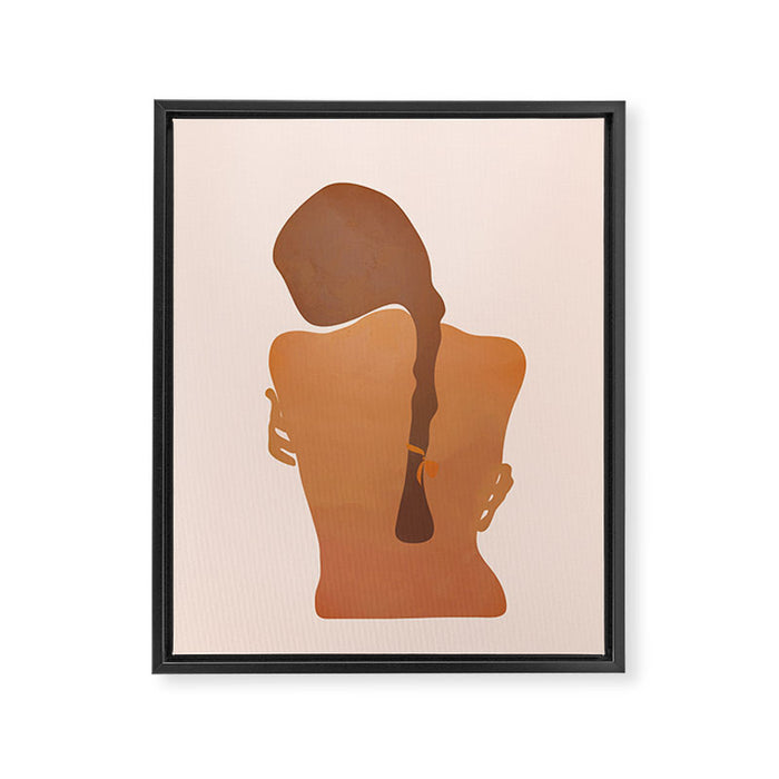 Minimal Female Figure Framed Canvas Print Gallery Image 1