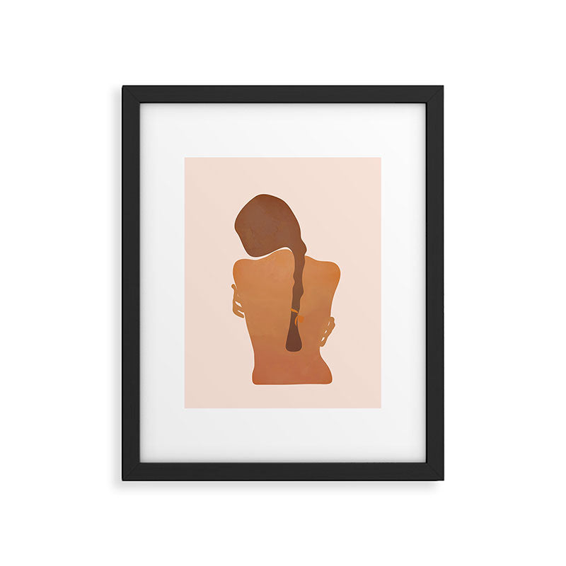 Minimal Female Figure Framed Art Print Gallery Image 5